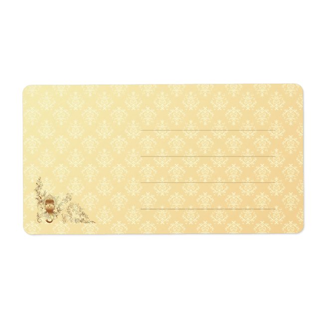 Boda indio - Etiqueta de envío (Frente)