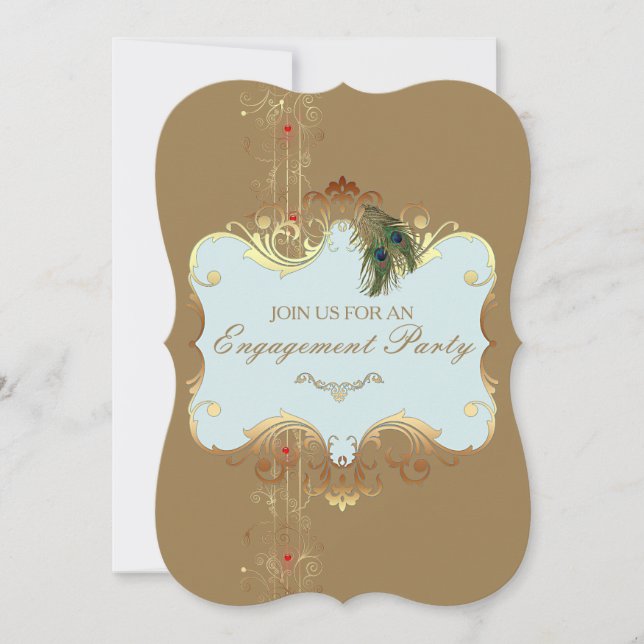 Boda indio II - Tarjeta de invitación (Anverso)