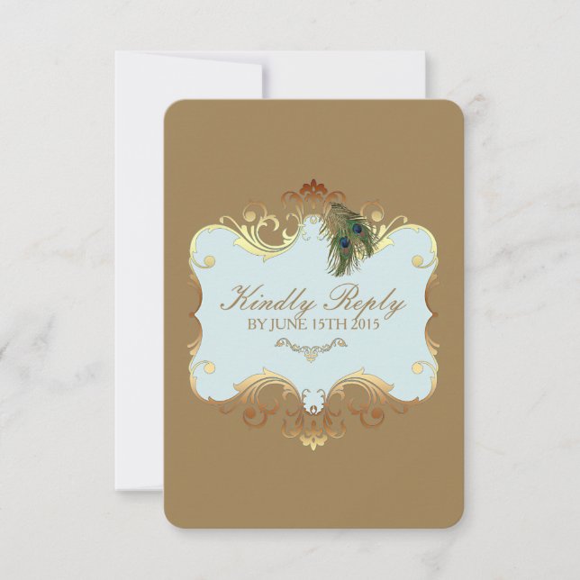 Boda indio II - Tarjeta de respuesta (Anverso)