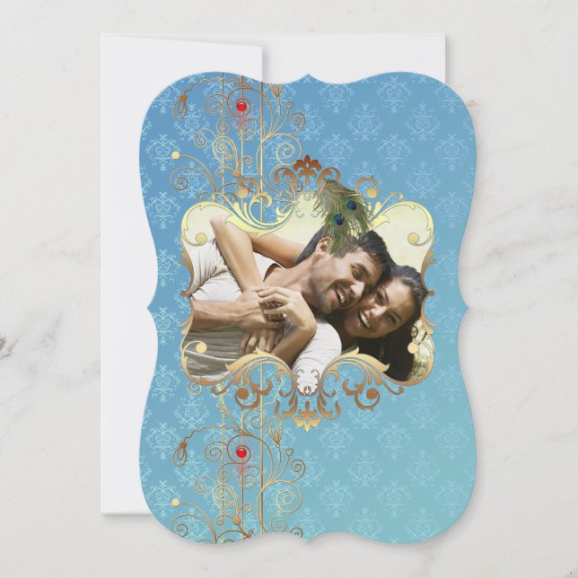 Boda indio II - Tarjeta SaveTheDate (Anverso)