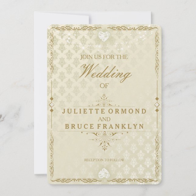 Boda indio III - Tarjeta de invitación (Anverso)