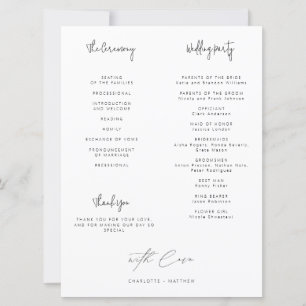 Boda Infográfico Ceremonia de vegetación Minimalis