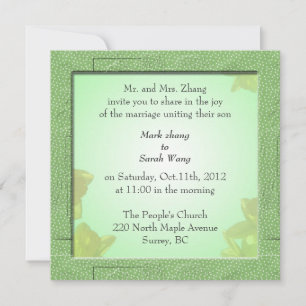 boda, invitación de los padres de Groom