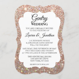 Boda Invitación Día Fab - Oro Rosa