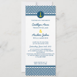 BODA INVITACIÓN náutica ancla marina corazón amari