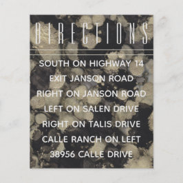 Boda Invitar Insertar tarjetas sombras de oro N ne