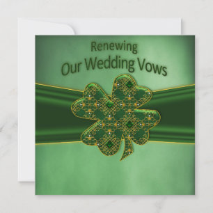 BODA IRLANDÉS DE RENOVACIÓN VOTA INVITACIÓN
