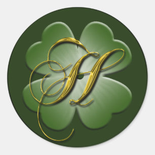 Boda irlandés Monograma H Sello para sobres