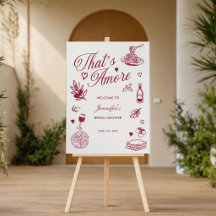 Boda Italiana Dibujada a Mano "That's Amore"