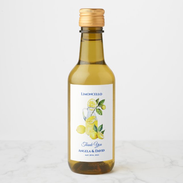 Boda italiano Lemon Mini Limoncello (Anverso)