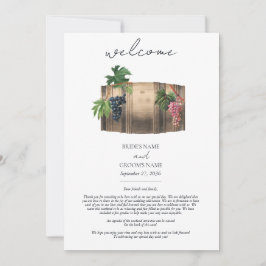 Boda Itinerario de viñedos de vino de barril