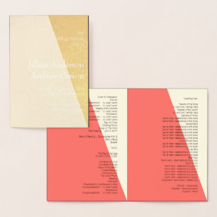 Boda Itinerario 💕 Elegante Programa Coral