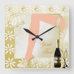 Boda Keepsake 2 reloj de pared