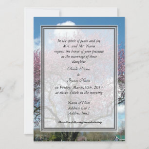 boda, la cereza de invitación de los padres de la