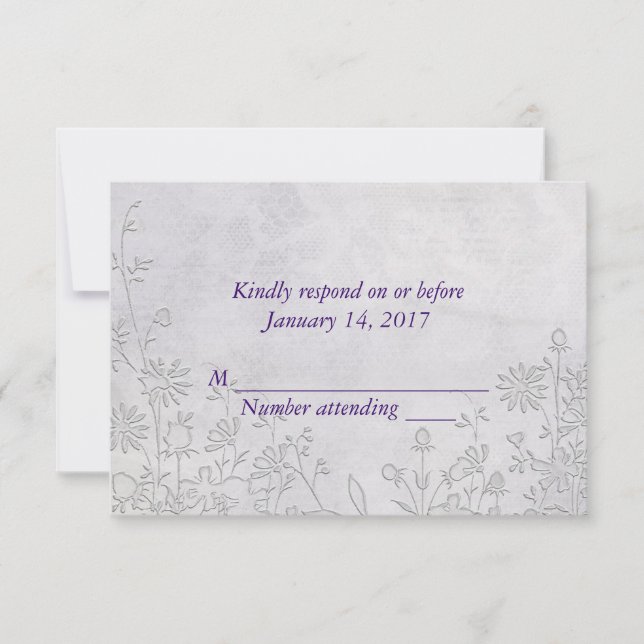 Boda Lace RSVP (Anverso)