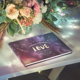 Boda libro de visitas Galaxy Star Nebula Constella