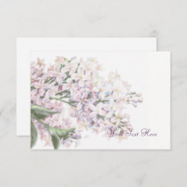 Boda Lilac Blooms Tarjeta de Información