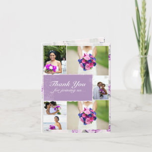 Boda Lilac Gracias Personalizado Tarjeta de Nota d