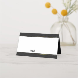 Boda macho del corazón del oro | Tarjeta de coloca