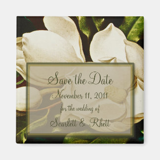 Boda Magnolias Salven el imán de fecha