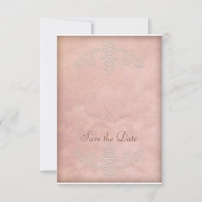 Boda malva rusa salva las tarjetas de citas (Anverso)