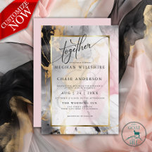 BODA | Marble Dusty Rosa Black Gold Resumen