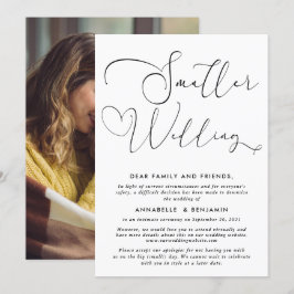 Boda más pequeña | Anuncio de reducción de tamaño