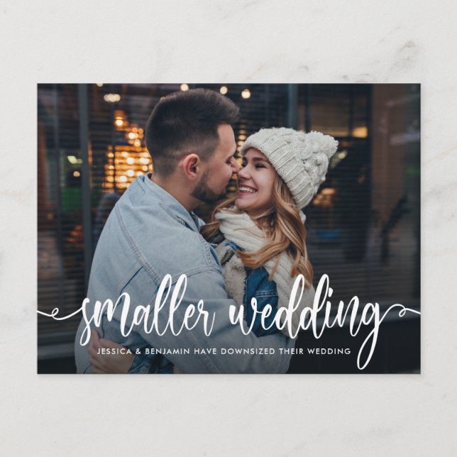 Boda más pequeño | Invitación de actualización de  (Anverso)