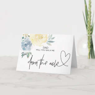 Boda ¿Me vas a caminar por la tarjeta Aisle Bride