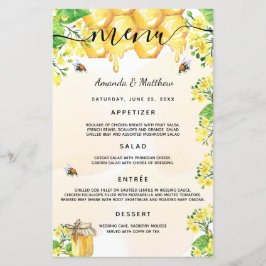 Boda Menú abejorros abejorros de abejas