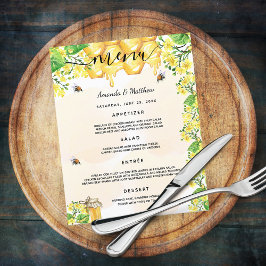 Boda Menú abejorros abejorros de abejas