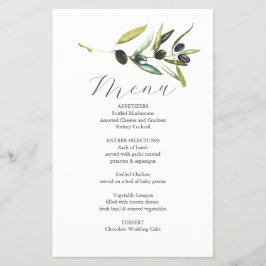 Boda Menus Presupuesto de la Subdivisión de Olivos