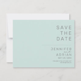 Boda mínima Guardar las tarjetas de fecha