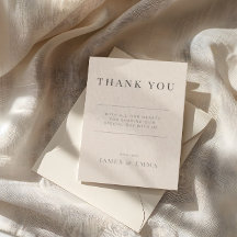 Boda Minimalista Agradecimiento Soft Latte