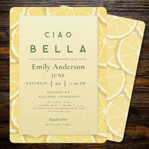 Boda Minimalista de Amalfi   Invitación Ciao Bella