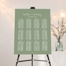Boda minimalista de estilo moderno con guión sage