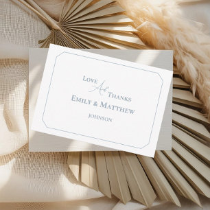 Boda minimalista Gracias Tarjeta Con Código QR