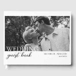 Boda minimalista: Libro de invitados fotográficos 