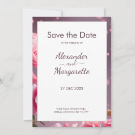 Boda minimalista moderna Guardar la tarjeta de fec