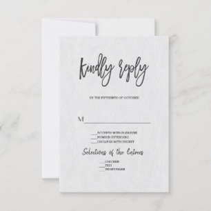 Boda Minimalista Moderna RSVP a Mano