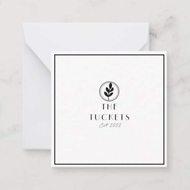 Boda Minimalista Moderno Gracias Tarjeta Post (Anverso)