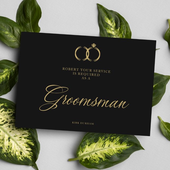 Boda minimalista Rings Groomsman Luxury (Subido por el creador)
