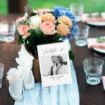Boda minimalista Tabla 4 Número y tarjeta de imáge<br><div class="desc">Una forma diferente de mostrar los números de la tabla boda. Diseñado para coincidir con la colección "Boda Essentials - Classic". Esta plantilla incluye 1 imagen que podría ser cuando usted era niño o como pareja, tabla 4 en. tipografía clásica elegante de escritura, nombres de pareja y fecha boda. Obtener...</div>