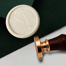 Boda Mínimo de Monograma Floral