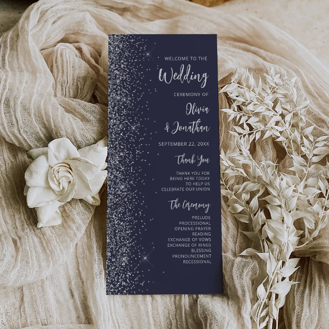 Boda Moderna de Letra Brillante Azul Oscuro Platea (Subido por el creador)