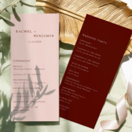 Boda moderna minimalista de terracota boho