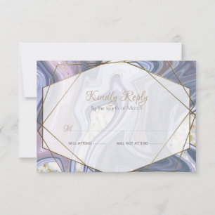 Boda moderna RSVP Agate Rosa morado con sangre