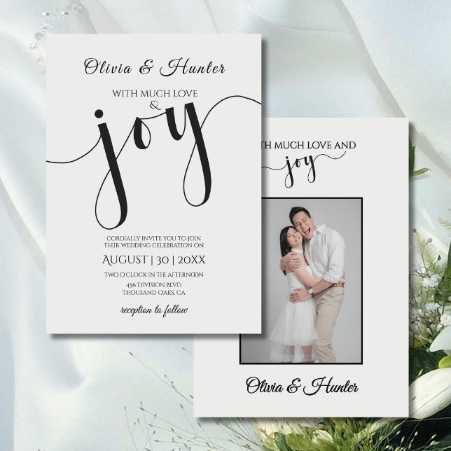 Boda, Moderna, Tipografía, Letra, Invitación (Subido por el creador)