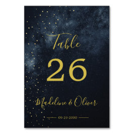 Boda moderno de la noche número de mesa elegante d