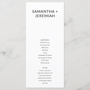 Boda moderno de tarjetas planas Minimalistas y sen